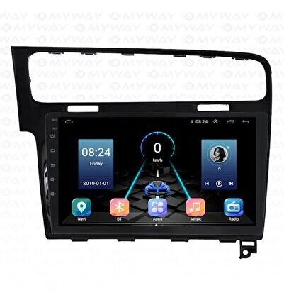 Volkswagen Golf 7 Android 12 Carplay Navigasyon Multimedya - 8GB Ram 128GB HDD