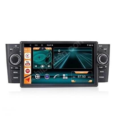 Fiat Punto Uyumlu Android 12 Carplay Navigasyon Multimedya - 4GB Ram 64GB HDD