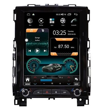 Renault Megane 4 Android 12 Carplay Navigasyon Multimedya - 2GB Ram 32GB HDD