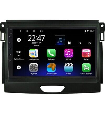 Ford Ranger (2015-2021) Android 12 Carplay Navigasyon Multimedya - 8GB Ram 128GB HDD