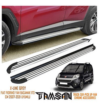 FIAT FIORINO X-LINE MODEL YAN BASAMAK GRI 173 CM 2007-2021 UYUMLU