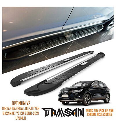 NISSAN QASHQAI J10/J11 OPTIMUM V2 MODEL YAN BASAMAK GRİ 173 CM 2006-2021 UYUMLU