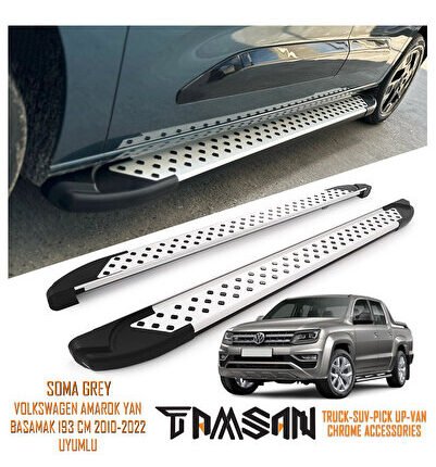 VOLKSWAGEN AMAROK SOMA MODEL YAN BASAMAK GRİ 210 CM 2023 VE SONRASI UYUMLU