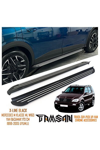 1_org_zoom-19496.jpg MERCEDES M KLASSE ML W163 X-LINE MODEL YAN BASAMAK SIYAH 173 CM 1998-2005 UYUMLU - Görsel 1
