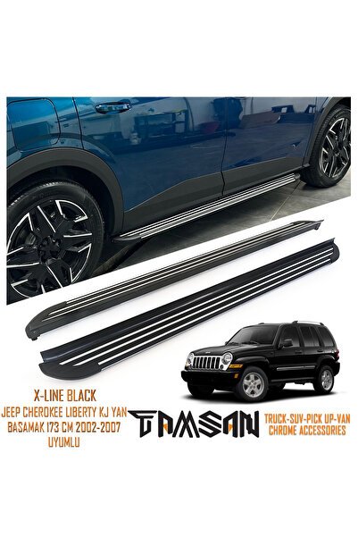 1_org_zoom-19584.jpg JEEP CHEROKEE LIBERTY KJ X-LINE MODEL YAN BASAMAK SIYAH 173 CM 2002-2007 UYUMLU - Görsel 1