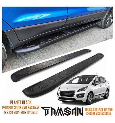 PEUGEOT 3008 PLANET MODEL YAN BASAMAK SİYAH 183 CM 2014-2016 UYUMLU