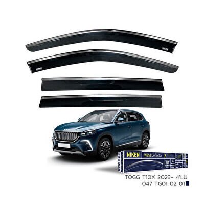 Togg TX10 Kromlu Cam Rüzgarlığı