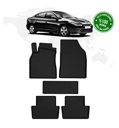 Renault Fluence 4d Havuzlu Paspas 2010 Model Ve Sonrası