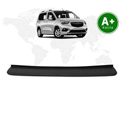 Opel Combo Arka Tampon Eşiği Mat Siyah 2019 Model ve Sonrası