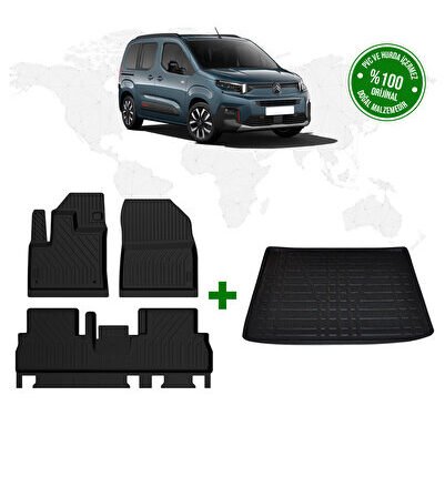 Citroen Berlingo 4D Havuzlu Paspas ve Bagaj Havuzu 2024 Model Ve Sonrası