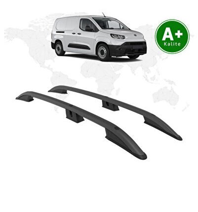 Toyota Proace City Panelvan Tavan Çıtası Uzun Şasi 2024 Model ve Sonrası Siyah