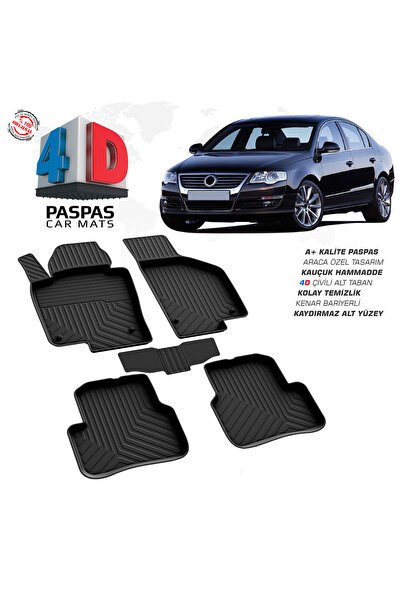 1_org_zoom-20715.jpg Volkswagen Passat B6 4D Havuzlu Paspas 2005 – 2010 Model - Görsel 1