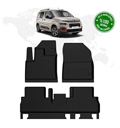 Citroen Berlingo 4D Havuzlu Paspas 2019 Model Ve Sonrası