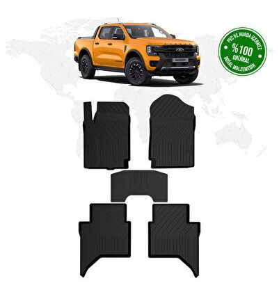 Ford Ranger 4D Havuzlu Paspas 2023 Model ve Sonrası