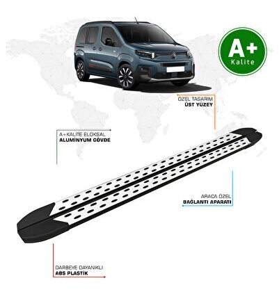 Citroen Berlingo Yan Basamak Kısa Şasi 2024 Model ve Sonrası TrimLine