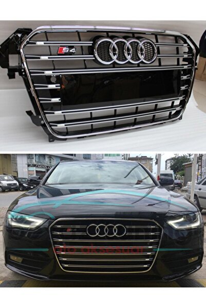 1_org_zoom-20807.jpg Audi A4 Ön Panjur Izgara S4 Model 2012-2015 b8 Makyajlı - Görsel 1