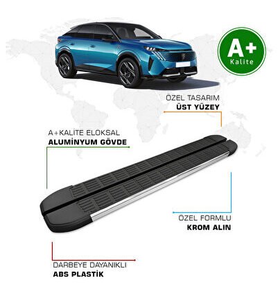 Peugeot 3008 Hybrid Yan Basamak 2024 Model ve Sonrası S-Line