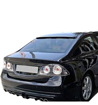 Honda Civic Fd6 2006 - 2011 Cam Üstü Spoiler Plastik Boyasız