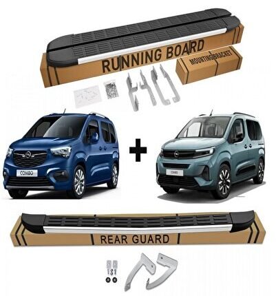 OPEL COMBO YAN BASAMAK VE ARKA KORUMA SET 2019 2020 2021 2022 2023 2024 2025 2026
