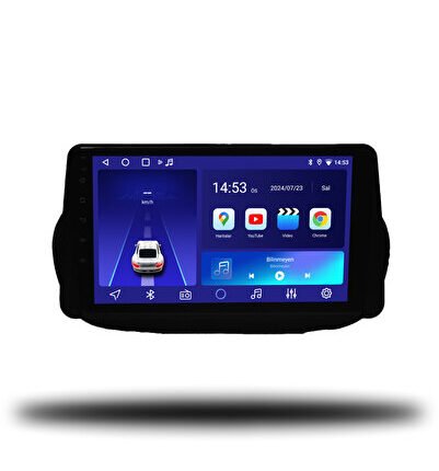 Crt-664 QLED Fiat Fiorino 2005-2022 6+64GB YOL KAYIT KAMERA HEDİYELİ Multimedya