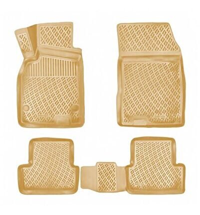 Volkswagen Passat2015+ Uyumlu Yedek Parça B8 3D Paspas Bej Rengi