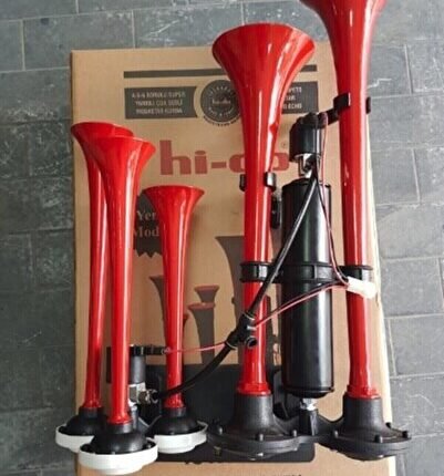 5 Borulu Dadan Yankılı Korna 12 Volt