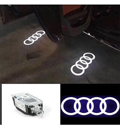 Audi Q3 2020 Kapı Altı Led Logo Tek Kapı 1 Adet Uyumlu
