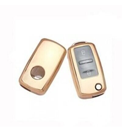 Volkswagen Silikon Kumanda Kabı Gold