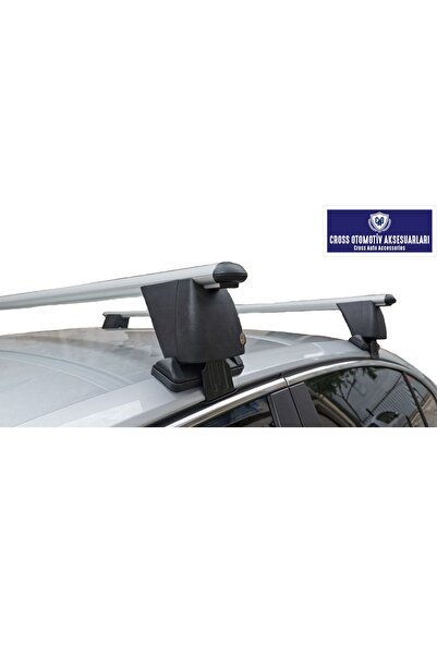 1_org_zoom-21061.jpg Skoda Fabia (2007-SONRASI) Ile Uyumlu Kilitli Model Oluksuz Tip Ara Atkı - Taşıyıcı - Tavan Barı - Görsel 1