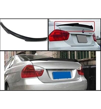Bmw 3 Serisi E90 2005-2014 M4 Spoiler  Uyumlu Parlak Siyah