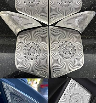 MERCEDES W176 A SERİSİ BURMESTER HOPARLÖR KAPAK 6 PARÇA KENDİNDEN YAPIŞKANLI
