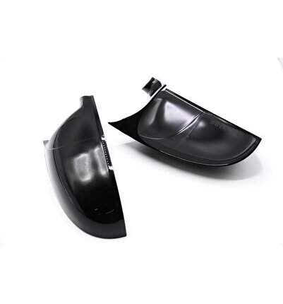 Skoda Super B 2008-2014 Uyumlu Yedek Parça Piano Black Batman Yarasa Ayna Kapağı