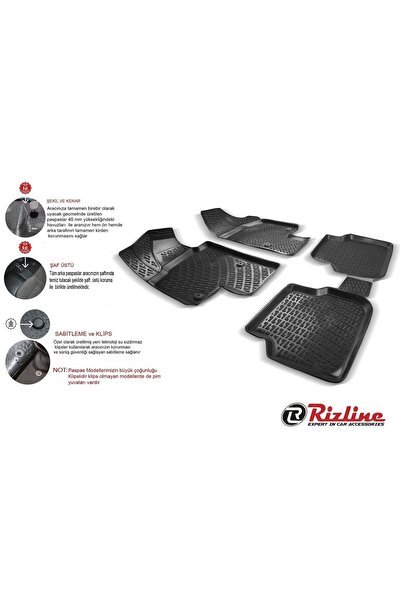 1_org_zoom-21347.jpg Mercedes ML Serisi W164 2006-2011 Uyumlu Yedek Parça Rizline 3D Oto Paspas - Görsel 1