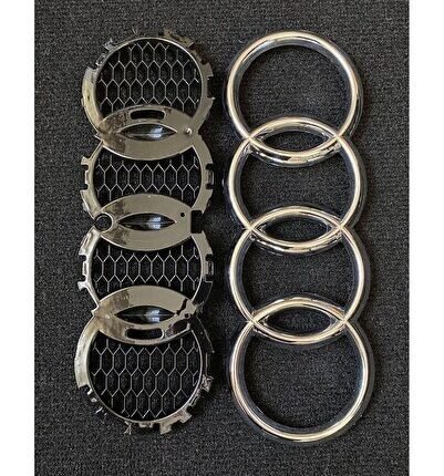 ÖN PANJUR Uyumlu LOGOSU KROM GÜMÜŞ BAL PETEĞİ 28,5cm X 10cm