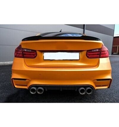 Bmw 3 Serisi 2012-2018 F30 Uyumlu Yedek Parça M4 Spoiler Parlak Siyah