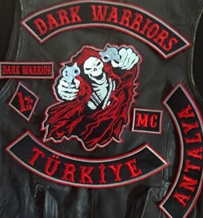 Motorcu Sırt Ve Ön Full Patch Nakış Arma .