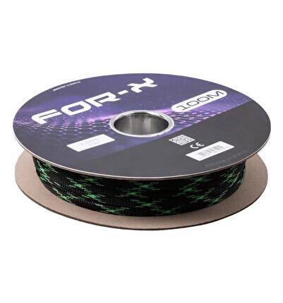 X-110YS YEŞİL-SİYAH 10MM 100 METRE KABLO ÇORABI