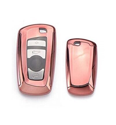 Bmw F30 Uyumlu Yedek Parça 2 Parça Silikon Kumanda Kabı Pembe