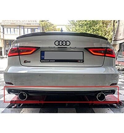 Audi A3 Uyumlu Yedek Parça Sedan Difüzör