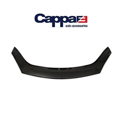 Dacia Sandero Ön Kaput Koruyucu Rüzgarlığı 4mm Akrilik (ABS) Piano Black 2009-2012