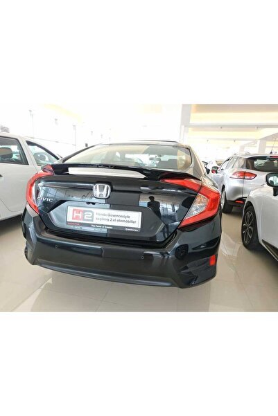 1_org_zoom-21581.jpg Honda Civic Fc5 Uyumlu Yedek Parça V Style Spoiler Piano Black - Görsel 1