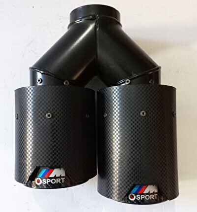 | 90 Mm SOL Dual Karbon Akrapovic M-Sport Logolu Egzoz Ucu