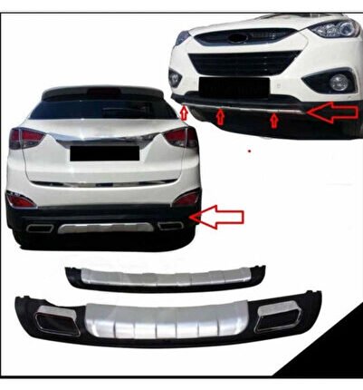 Hyundai ix35 2010+ Uyumlu Yedek Parça Ön Arka Difüzör