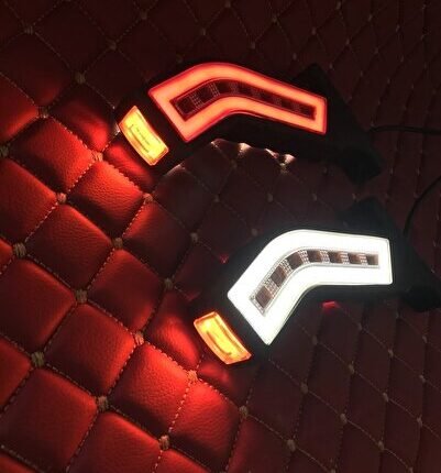 Kayar Sinyalli Neon Boynuz Lamba