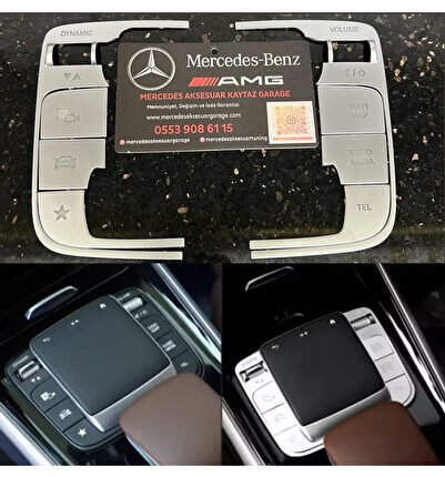 MERCEDES TOUCHPAD KONSOL TUŞ KROM KAPLAMALAR W118 W177 W247 W167