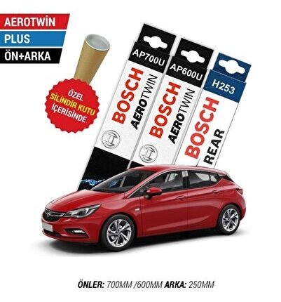 Opel Astra K Ön Arka Silecek Seti (2016-2021) Bosch Aerotwin