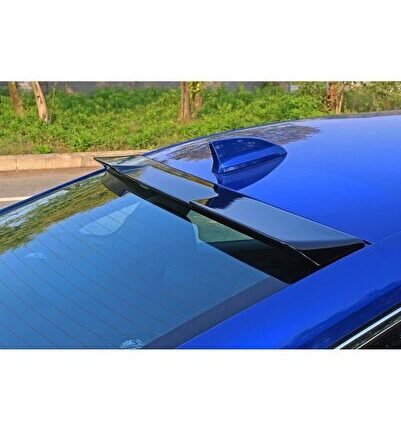 Honda Civic Uyumlu Yedek Parça 2022 Cam Üstü İçin RS Spoiler - Piano Black