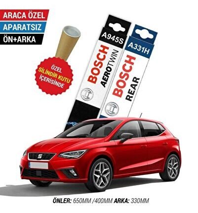 Seat İbiza Ön Arka Silecek Takımı (2017-2024) Bosch Aerotwin