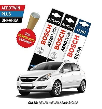 Opel Corsa D Ön Arka Silecek (2006-2014) Bosch Aerotwin Plus