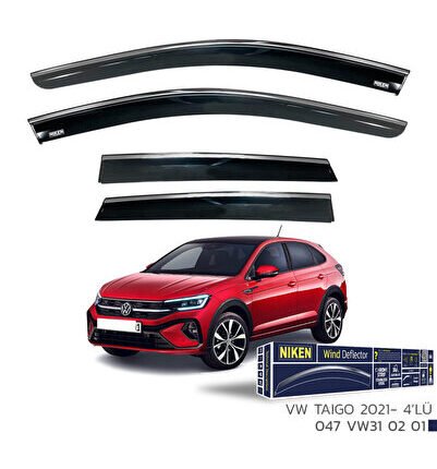 Volkswagen Taigo Niken Kromlu Cam Rüzgarlığı 4lü Set 2021 ve Üstü